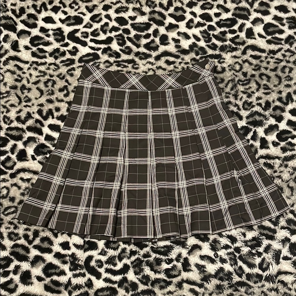 H&M Short Plaid Skirt